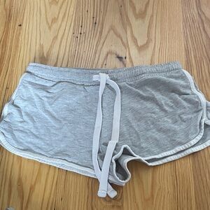 Women's Grey Drawstring Lounge Shorts